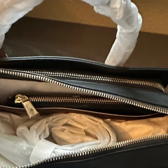 DVRH Tan Brown Black Women's Concealed Carry Leather Satchel w/Shoulder Strap - Picture 11 of 16